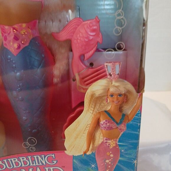 Vintage Barbie Bubbling Mermaid Doll 1996 New in Box NIB 16131 Factory Sealed - Picture 5 of 16